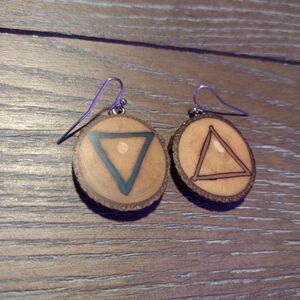 Handmade Fire & Water Earrings